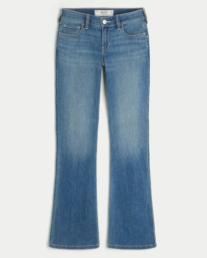 Low-Rise Stretch Bootcut Jeans