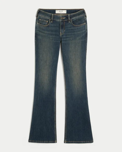 Low-Rise Stretch Bootcut Jeans