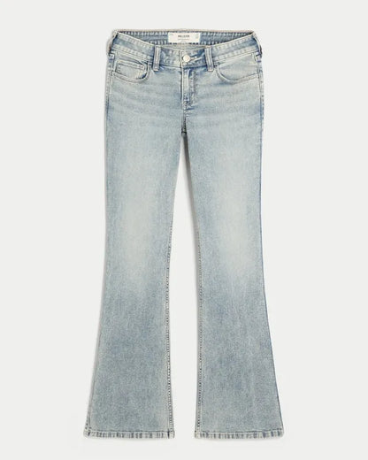 Low-Rise Stretch Bootcut Jeans