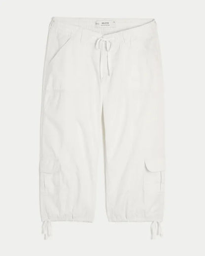 Ultra Low-Rise Baggy Capri Pants