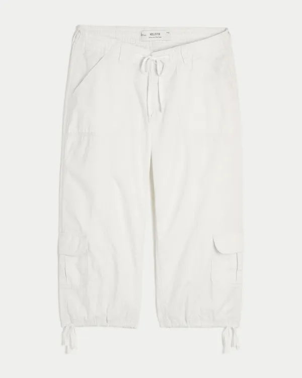 Ultra Low-Rise Baggy Capri Pants