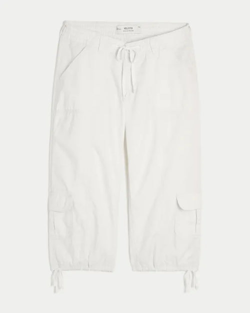 Ultra Low-Rise Baggy Capri Pants