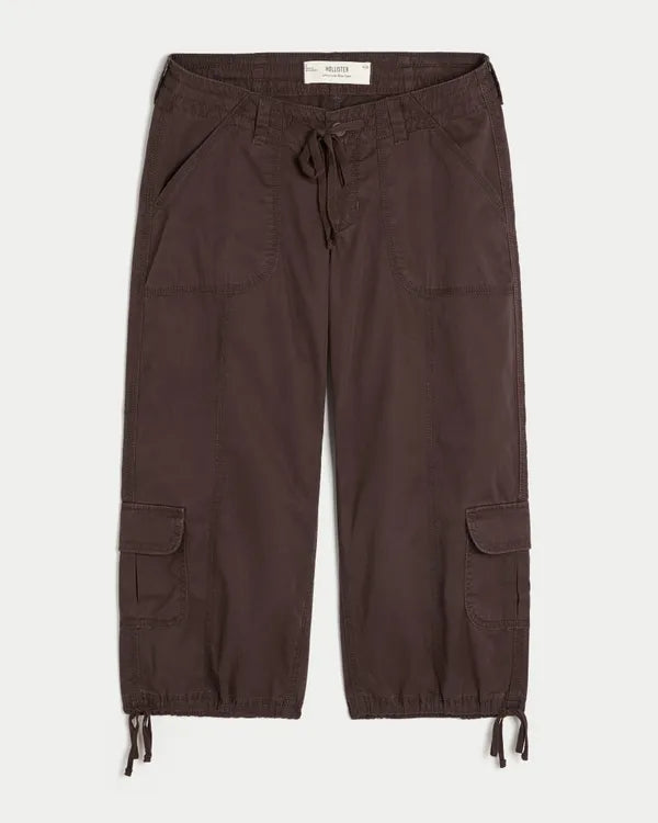 Ultra Low-Rise Baggy Capri Pants