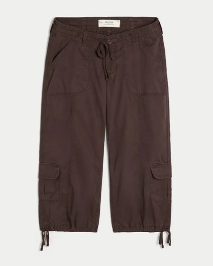 Ultra Low-Rise Baggy Capri Pants