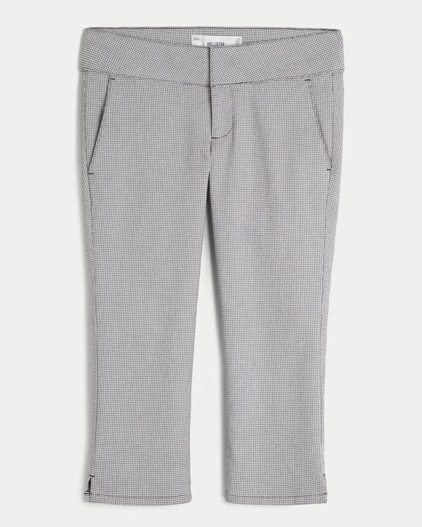 Low-Rise Menswear Capri Pants