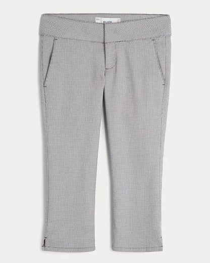 Low-Rise Menswear Capri Pants