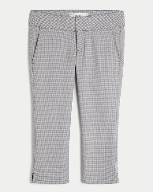 Low-Rise Menswear Capri Pants
