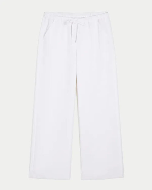Linen-Blend Pull-On Pants