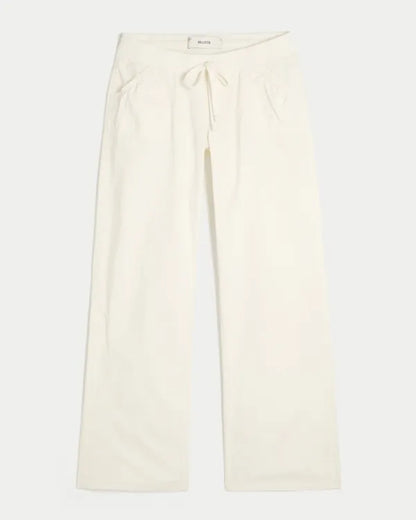 Hollister Remi Ultra Low-Rise Poplin Pull-On Pants