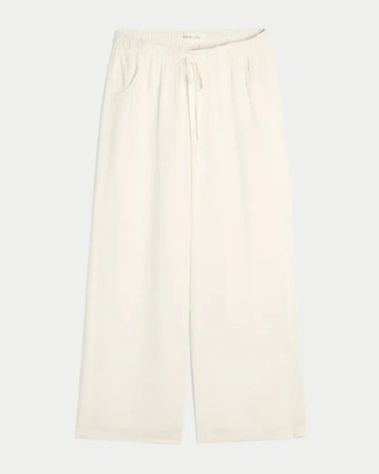 Pull-On Slub Pants