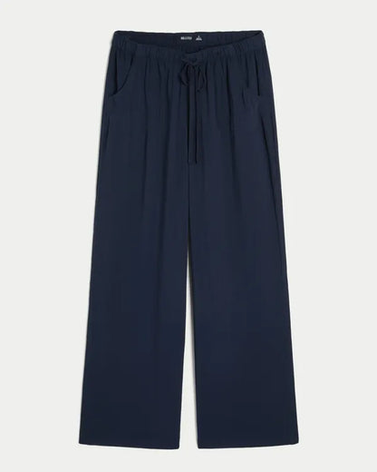 Pull-On Slub Pants