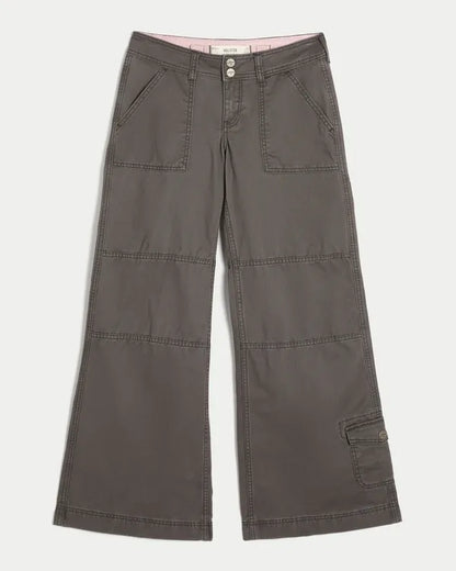 Hollister Andi Adjustable Waist Low-Rise Wide-Leg Pants