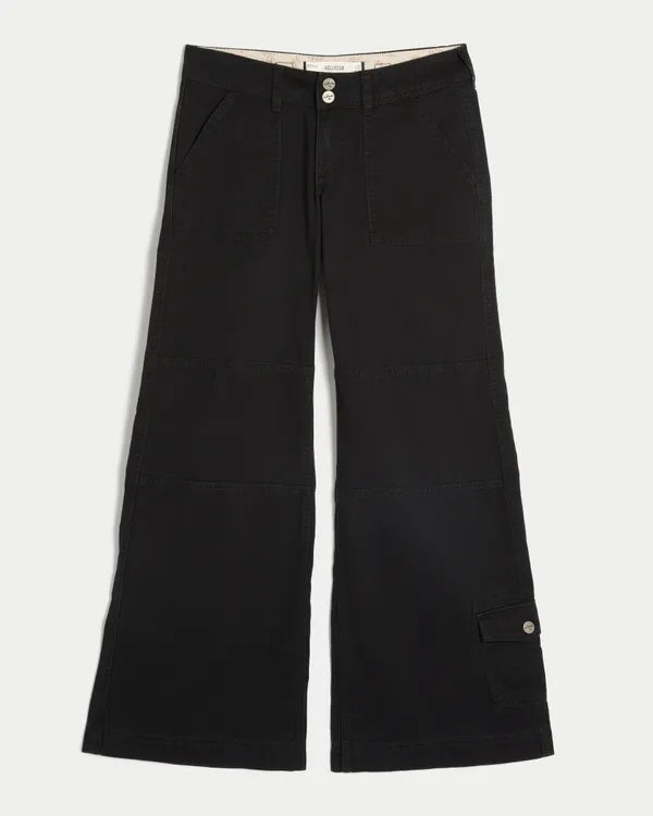 Hollister Andi Adjustable Waist Low-Rise Wide-Leg Pants