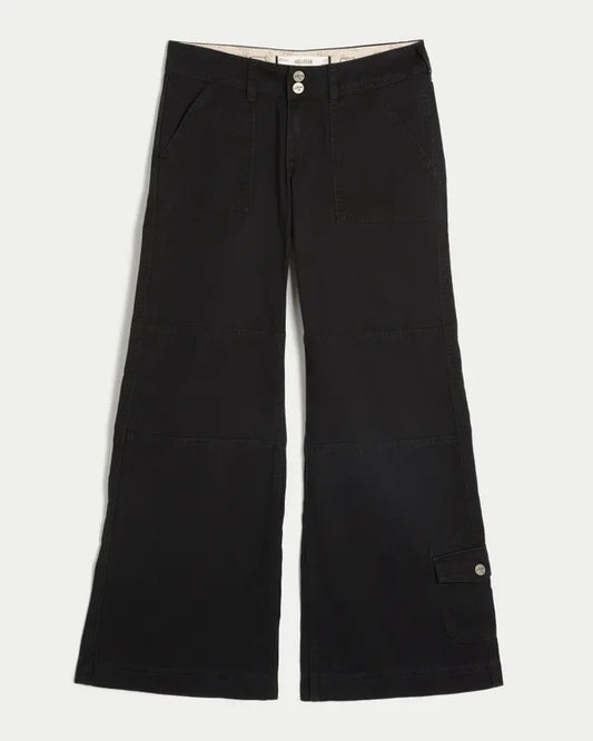 Hollister Andi Adjustable Waist Low-Rise Wide-Leg Pants