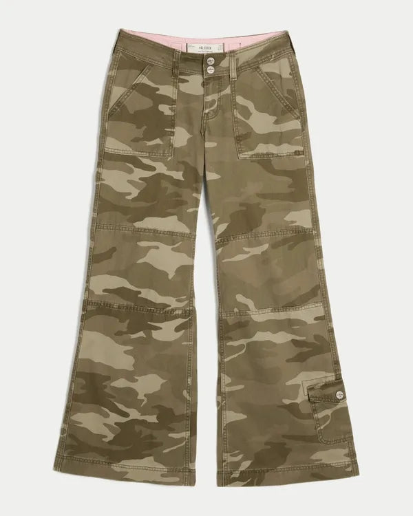 Hollister Andi Adjustable Waist Low-Rise Wide-Leg Pants