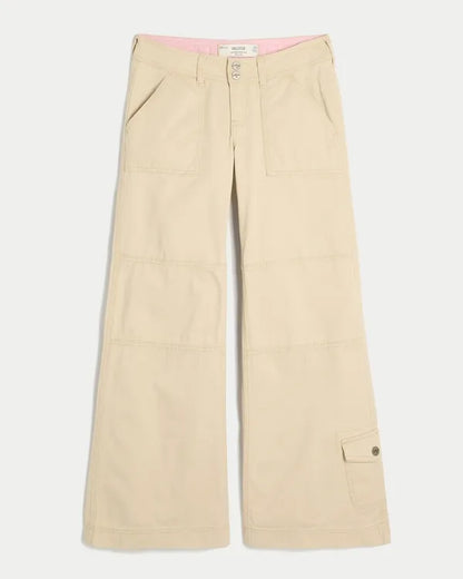 Hollister Andi Adjustable Waist Low-Rise Wide-Leg Pants