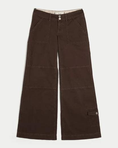 Hollister Andi Adjustable Waist Low-Rise Wide-Leg Pants