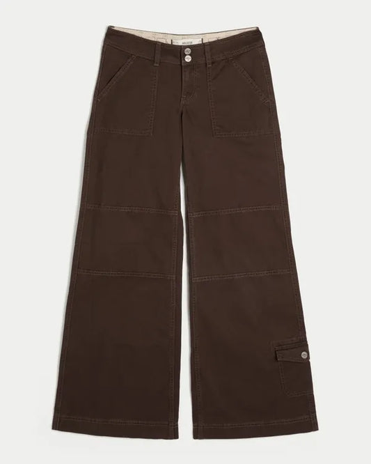 Hollister Andi Adjustable Waist Low-Rise Wide-Leg Pants