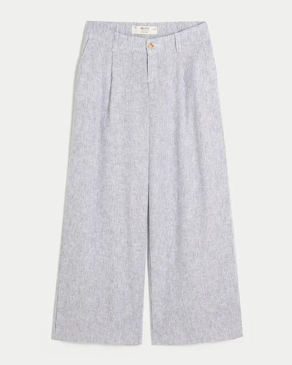 Hollister Livvy Ultra Low-Rise Linen-Blend Super Baggy Pants