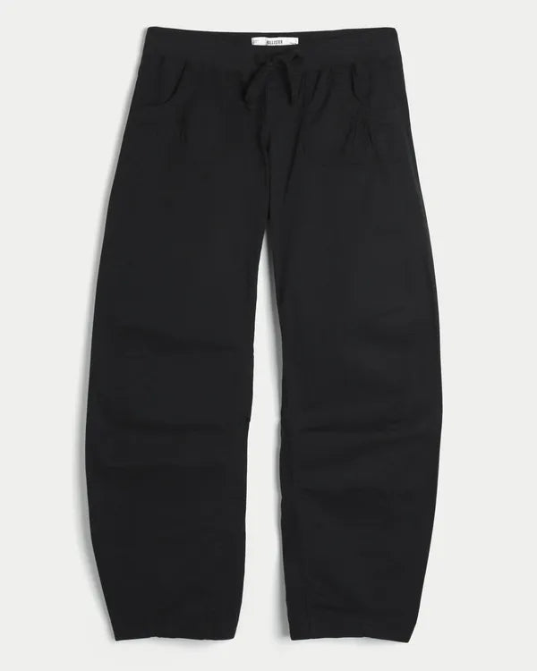 Hollister Remi Ultra Low-Rise Poplin Baggy Cinch Pants
