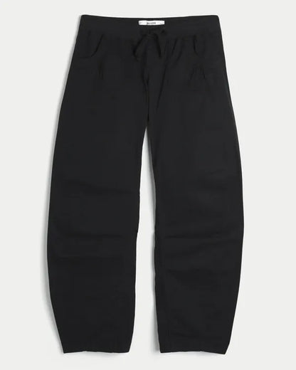 Hollister Remi Ultra Low-Rise Poplin Baggy Cinch Pants
