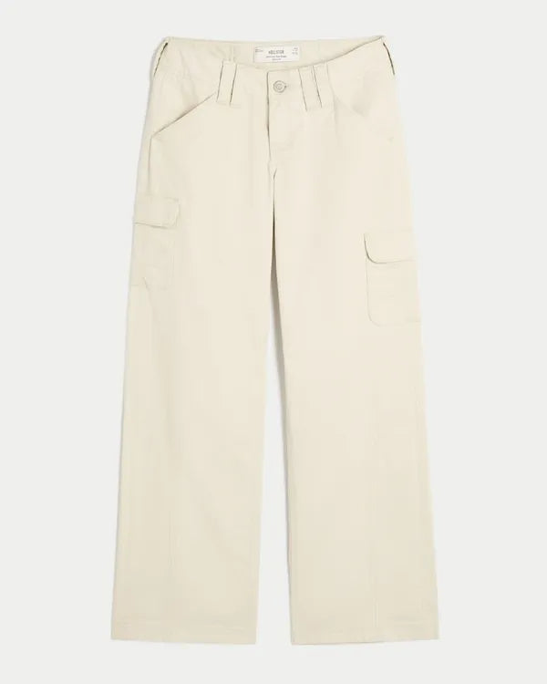 Hollister Andi Adjustable Waist Ultra Low-Rise Baggy Cargo Pants