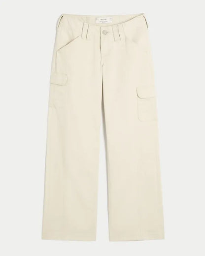 Hollister Andi Adjustable Waist Ultra Low-Rise Baggy Cargo Pants