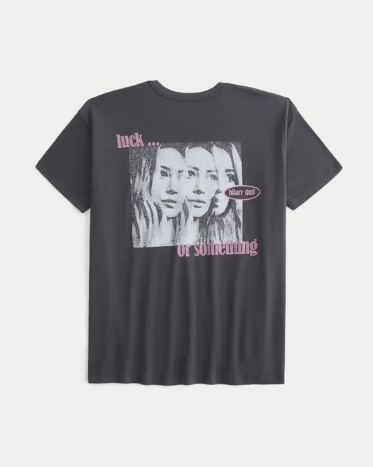 Oversized Hilary Duff Graphic Tee
