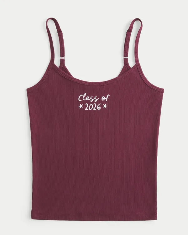 Class of 2026 Graphic Rib Cami