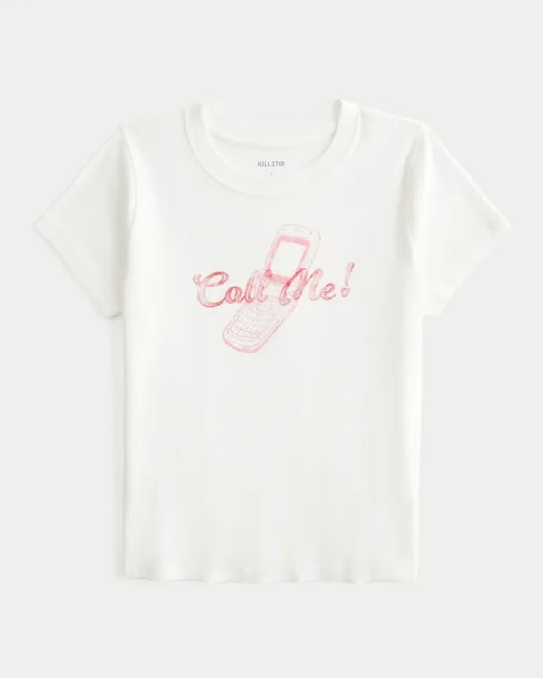 Call Me Graphic Baby Tee