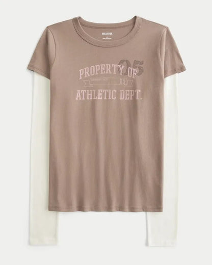 Layered 2-in-1 Graphic Baby Tee