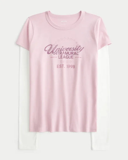 Layered 2-in-1 Graphic Baby Tee