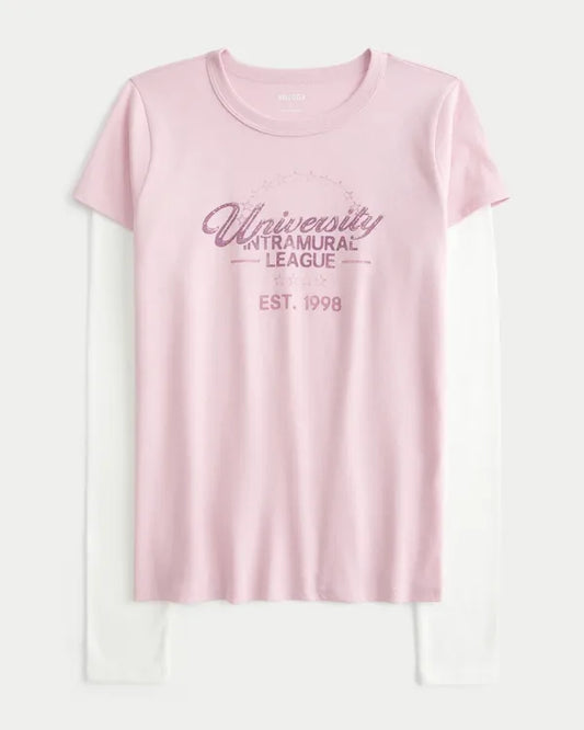 Layered 2-in-1 Graphic Baby Tee