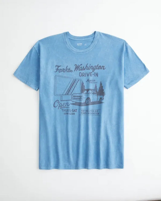 Oversized Forks Washington Graphic Tee