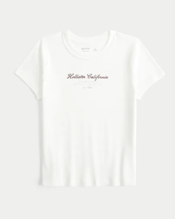 Cotton Logo Graphic Baby Tee