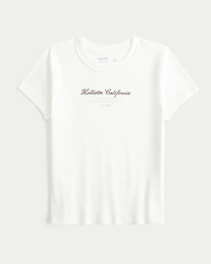 Cotton Logo Graphic Baby Tee