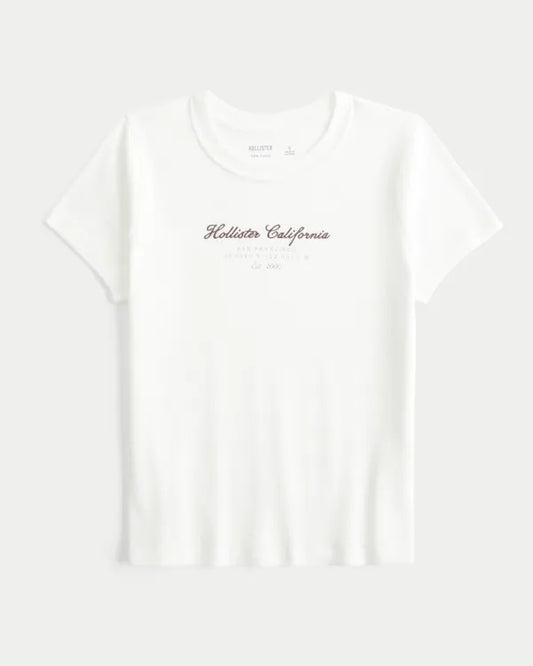 Cotton Logo Graphic Baby Tee