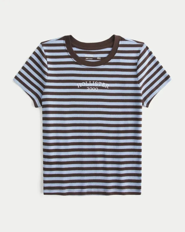 Cotton Logo Graphic Baby Tee