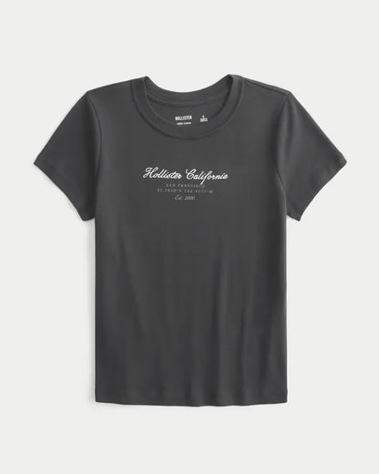 Cotton Logo Graphic Baby Tee