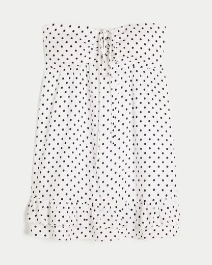 Strapless Ruffle Mini Dress
