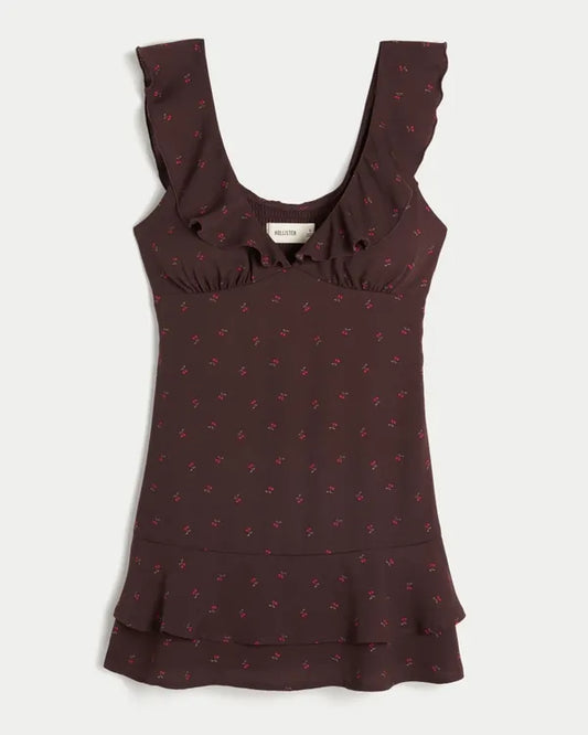 Flutter Sleeve Mini Dress