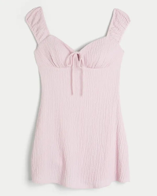 Short-Sleeve Mini Dress