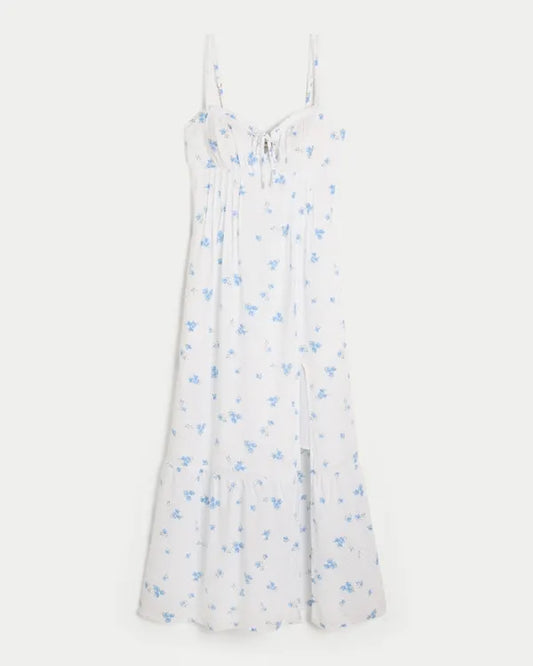 Pintuck Maxi Dress