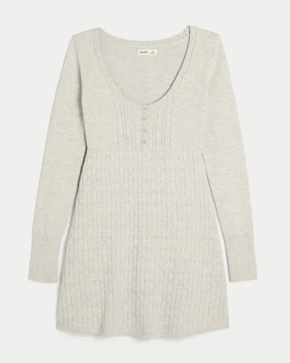 Babydoll Sweater Mini Dress