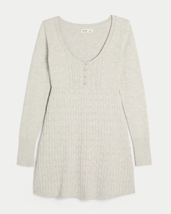 Babydoll Sweater Mini Dress