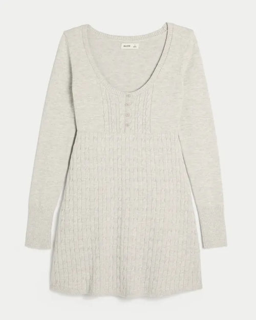 Babydoll Sweater Mini Dress