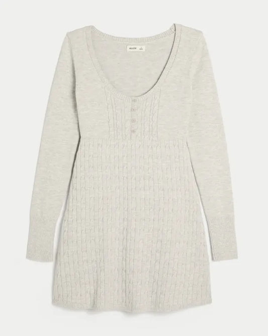 Babydoll Sweater Mini Dress
