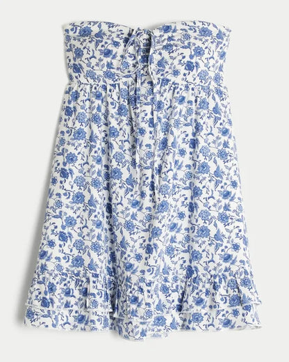 Strapless Babydoll Mini Dress