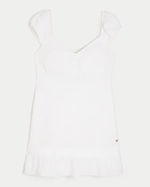 Cap Sleeve Babydoll Mini Dress