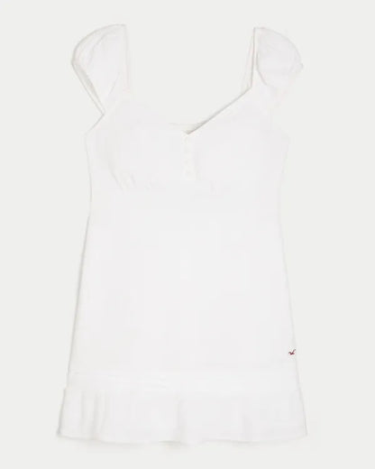 Cap Sleeve Babydoll Mini Dress